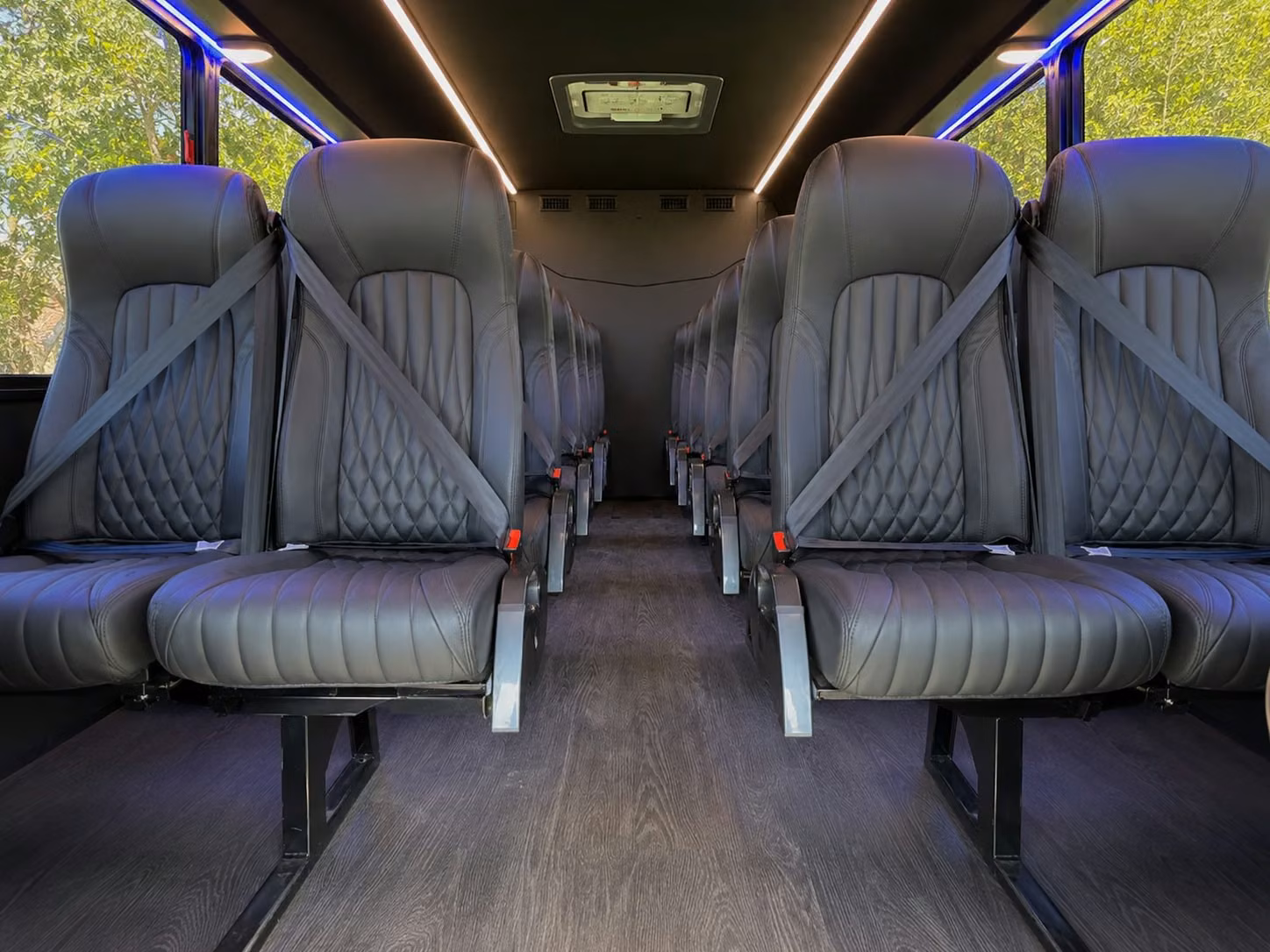 18 passenger minibus interior