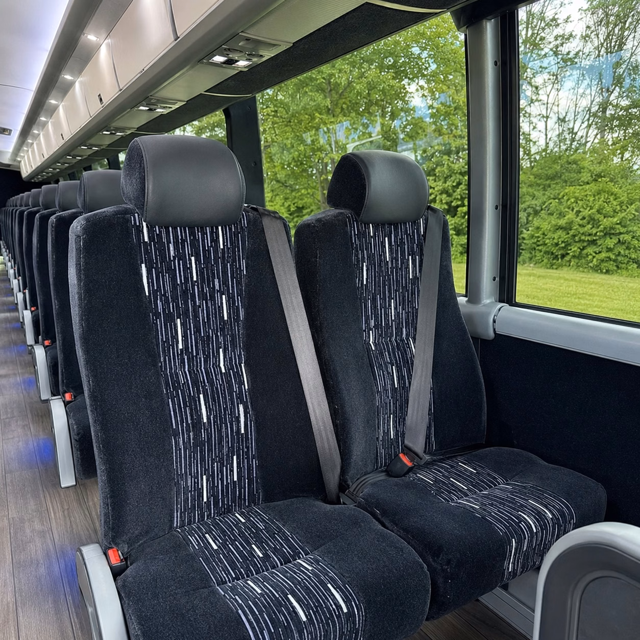 burbank charter bus rental inside