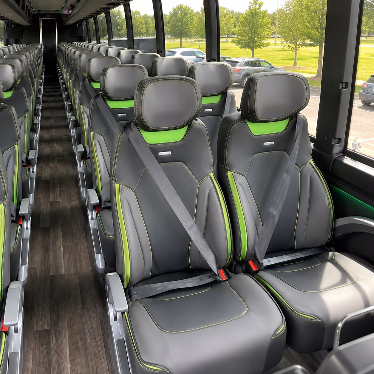 large group charter bus concert transportation from burbank